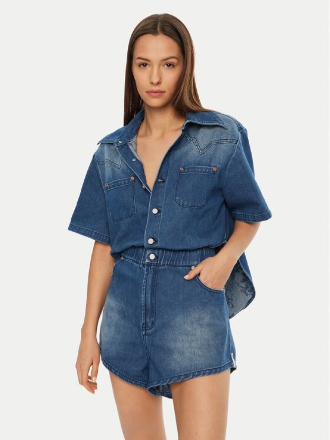 One Teaspoon Kombinezon Taylor 26693 Niebieski Regular Fit