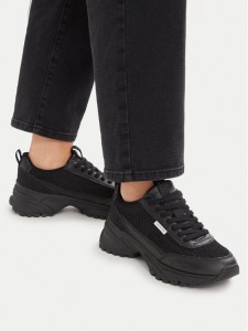 Calvin Klein Sneakersy Hike Runner Lup Lin Mesh HW0HW03000 Czarny