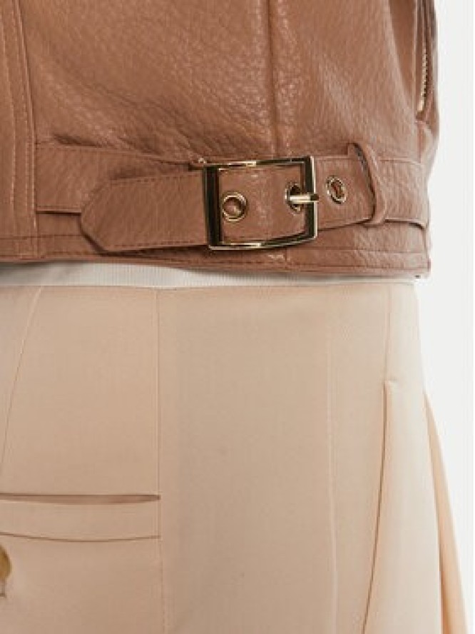 Guess Kurtka z imitacji skóry W5YL1 9WHDS0 Beżowy Regular Fit