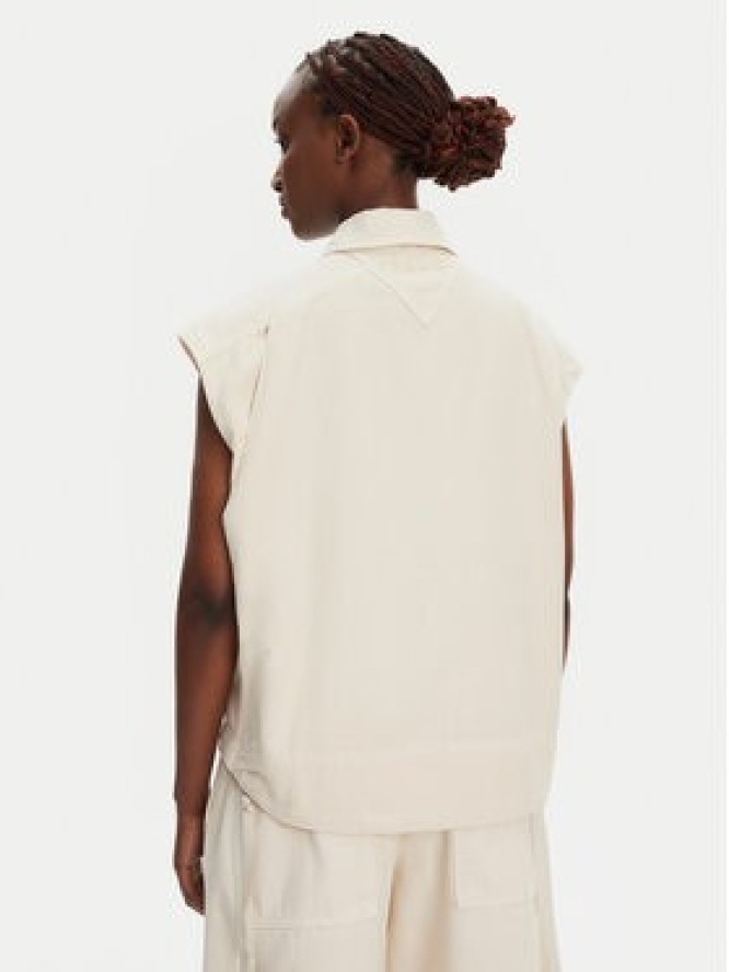 PINKO Kamizelka Gerard Gilet 105237 A2M8 Écru Regular Fit