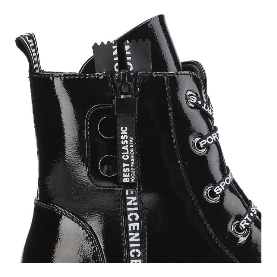 Czarne Botki Artiker Stylowe Damskie Obuwie