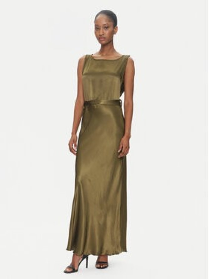 ViCOLO Sukienka wieczorowa TD0766 Khaki Regular Fit