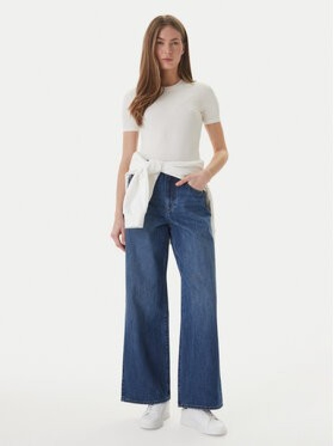 Calvin Klein Jeans Jeansy LV047F727G Granatowy Wide Leg