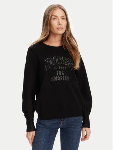 Guess Sweter W5YR26 Z26I2 Czarny Regular Fit