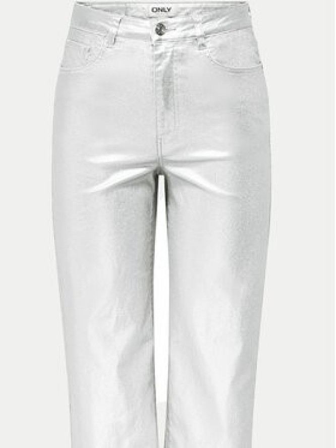ONLY Jeansy Juicy 15331673 Srebrny Wide Leg