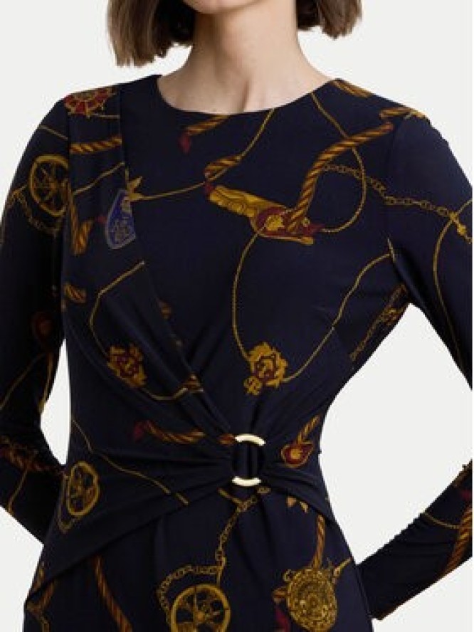 LAUREN RALPH LAUREN Sukienka codzienna 250957702 Granatowy Slim Fit
