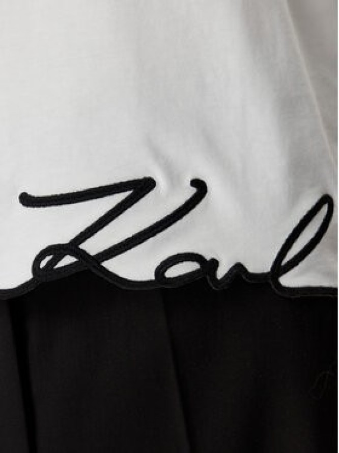 KARL LAGERFELD T-Shirt B2W17018 Biały Regular Fit