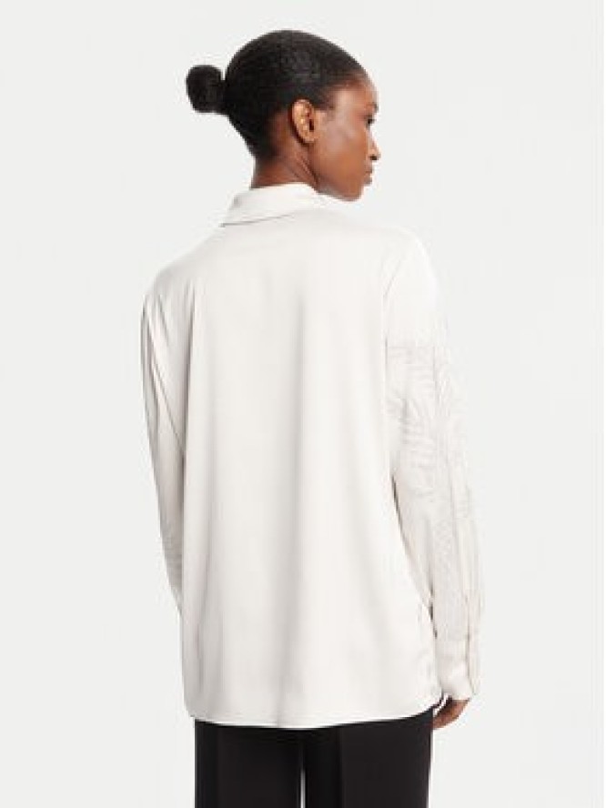 Guess Koszula W5YH40 WFQC2 Écru Regular Fit