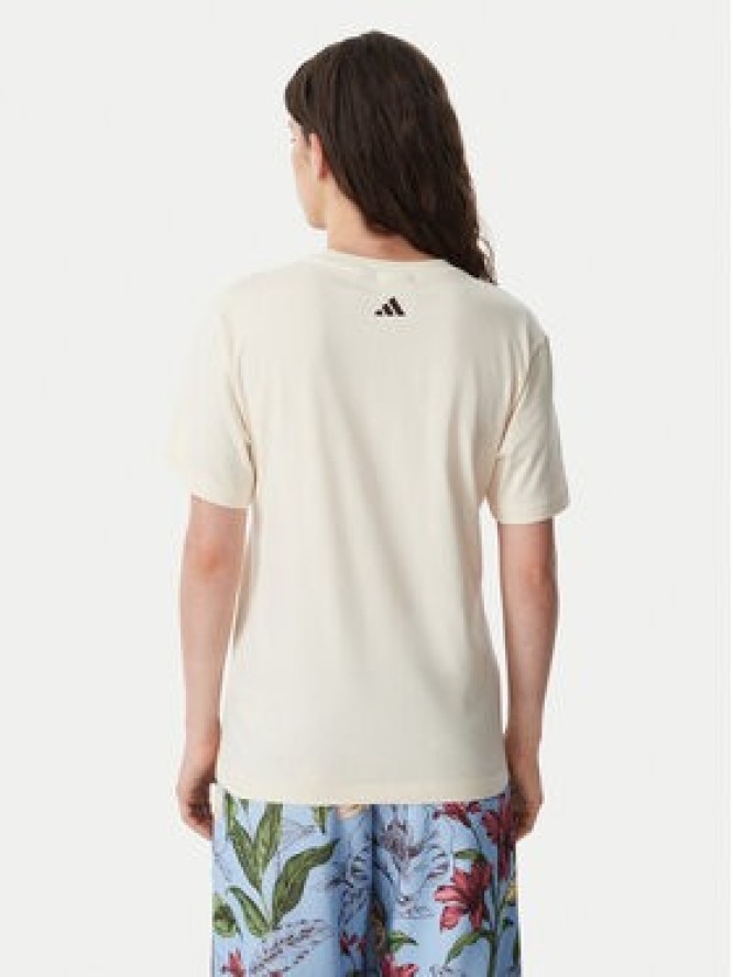 adidas T-Shirt Fram Rio Graphic KR0280 Kremowy Regular Fit