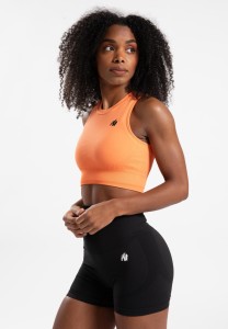 Olivia Bezszwowe Crop Top - Peach