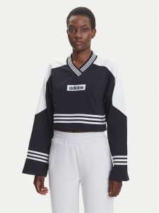 adidas Bluza Blocking JW7273 Czarny Loose Fit