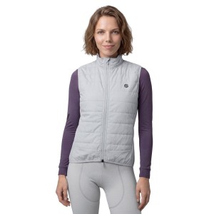 Damskie termiczna kamizelka rowerowa Kolarstwo Siroko SRX Ultra Warm-W Gray