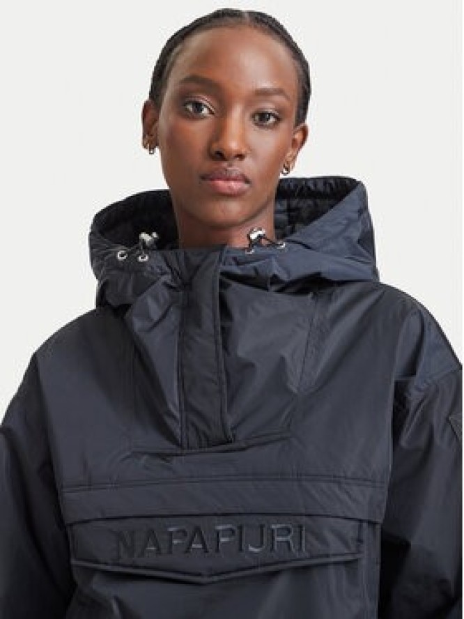 Napapijri Kurtka anorak Rainforest Optique W NP0A8AHA4001 Czarny Oversize