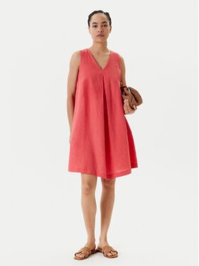 United Colors Of Benetton Sukienka letnia 4AGHDV0AX Czerwony Relaxed Fit