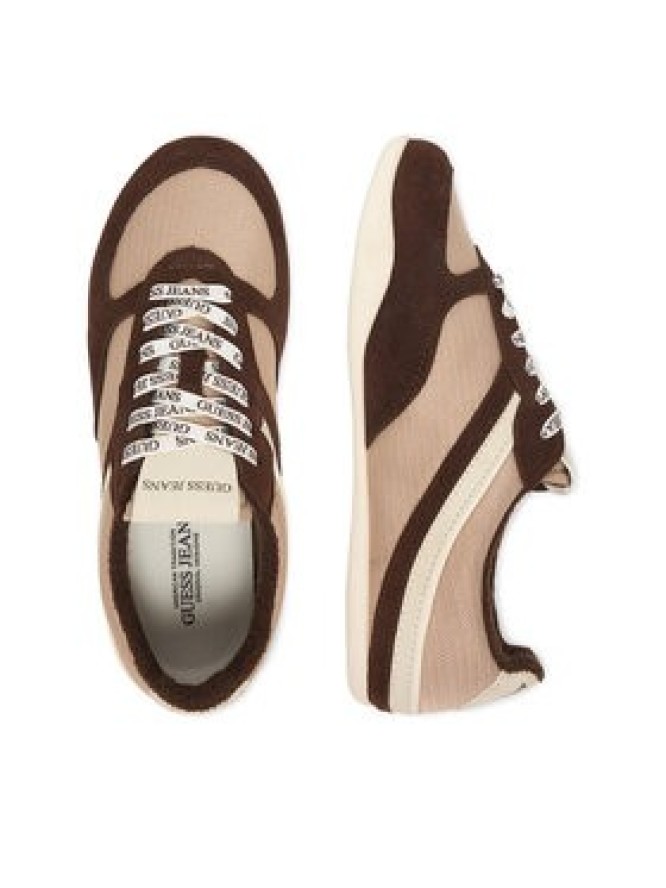 Guess Jeans Sneakersy EO-GJ2128 Brązowy ciemny