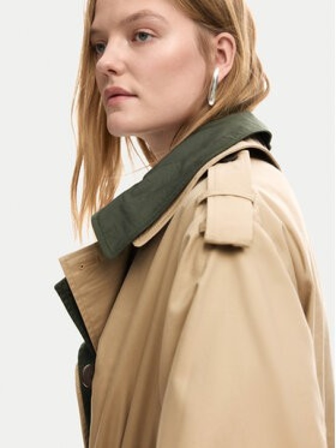 Desigual Trencz Chaq Polo 26SWEW12 Brązowy Regular Fit