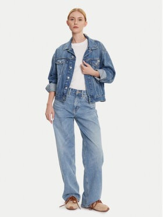 Lee Jeansy Rider 112365089 Niebieski Wide Leg