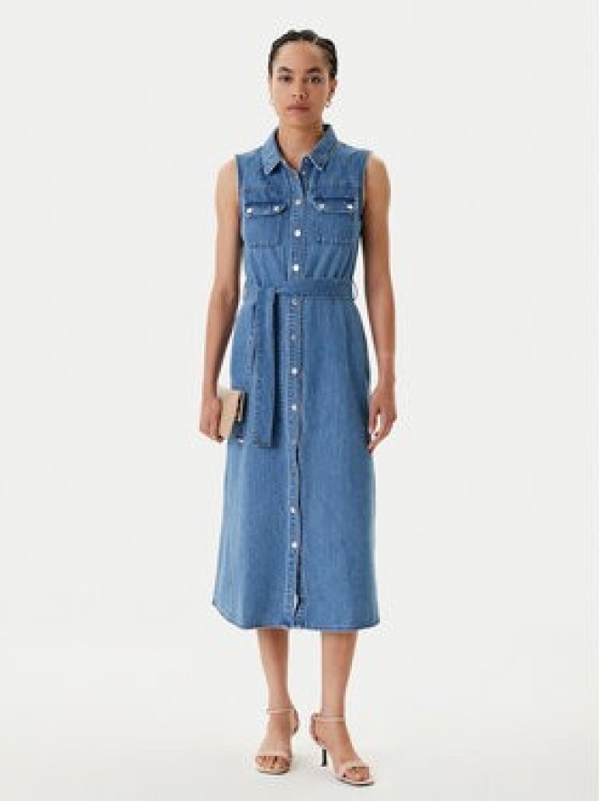 Morgan Sukienka jeansowa 251-RJEAN Niebieski Regular Fit