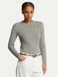 Polo Ralph Lauren Sweter Julianna 211943903001 Szary Regular Fit