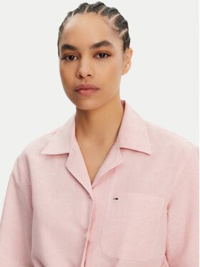Tommy Jeans Koszula DW0DW20286 Różowy Regular Fit