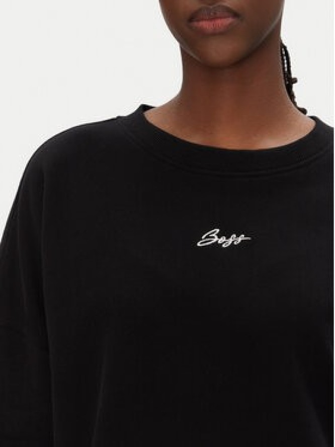 BOSS Bluza C_Esweaty 50547974 Czarny Relaxed Fit