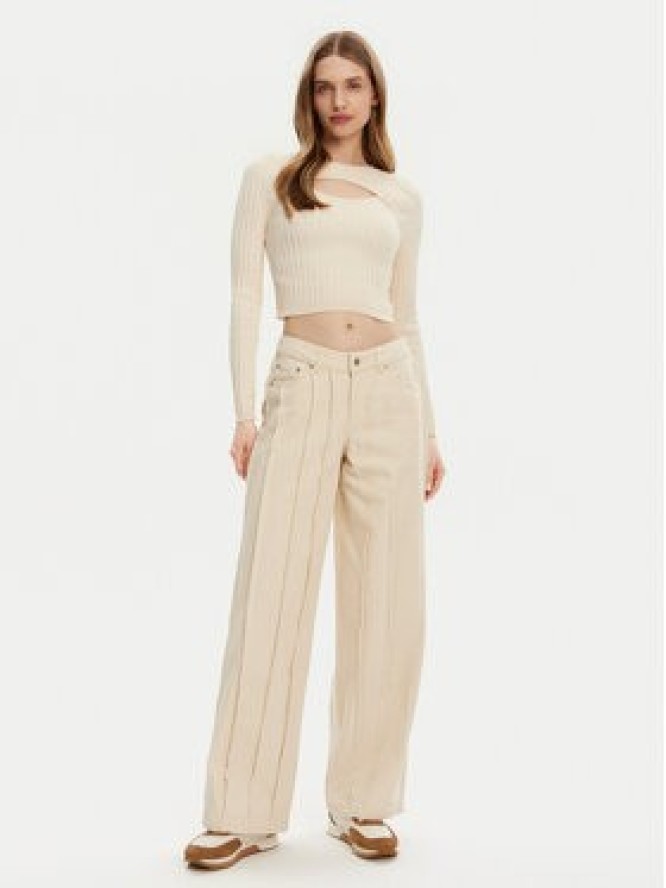 ONLY Sweter Meddi 15339582 Beżowy Cropped Fit