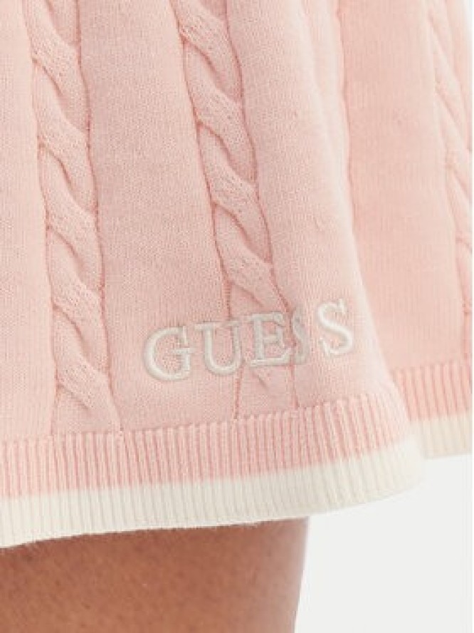 Guess Spódnica mini V6RD07 Z4652 Różowy Regular Fit