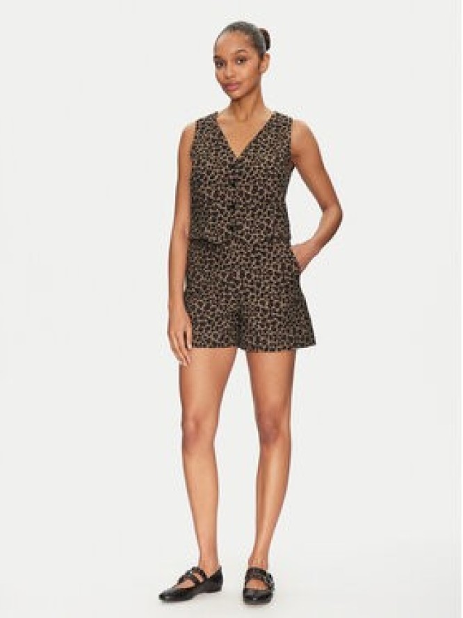 Morgan Szorty materiałowe 251-SHILI.F Brązowy Straight Fit