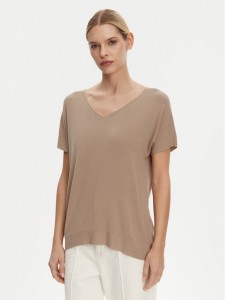 Kontatto Bluzka 3M0514C Brązowy Regular Fit