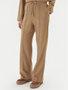 Weekend Max Mara Spodnie dzianinowe Sponda 2525786022 Beżowy Straight Fit