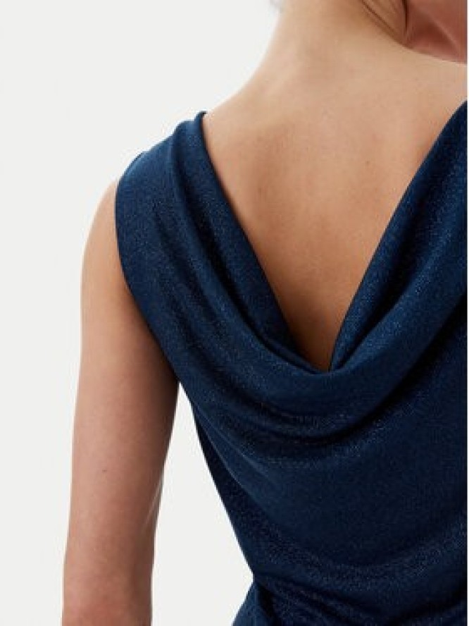 Rinascimento Sukienka wieczorowa CFC0122393003 Granatowy Regular Fit