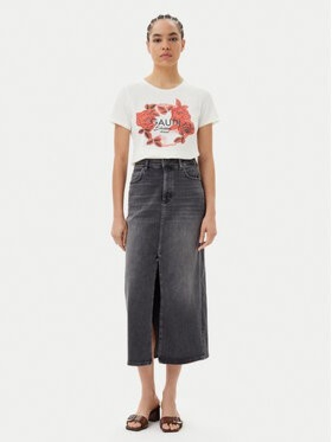 Gaudi T-Shirt 511FD64014 Écru Regular Fit