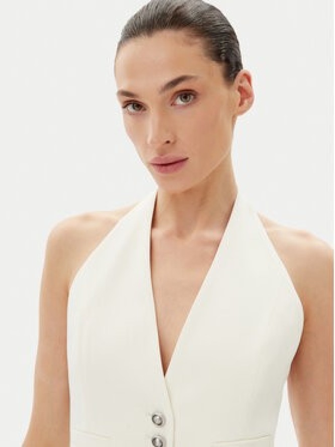PINKO Kamizelka 104931 A213 Biały Regular Fit