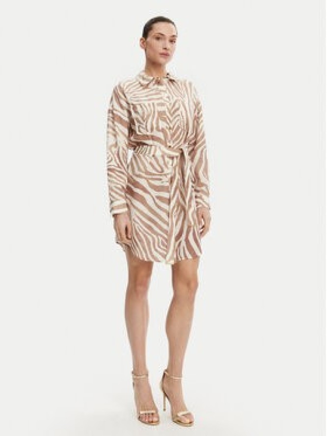 Marciano Guess Sukienka koszulowa 5GGK41 7314A Beżowy Regular Fit