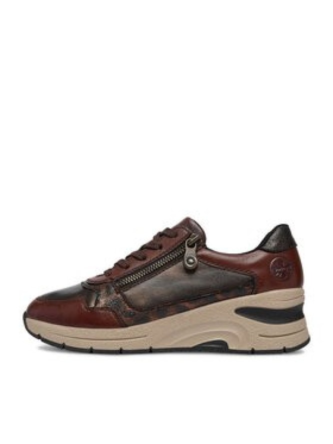 Rieker Sneakersy CEO-N9301-27 Brązowy ciemny