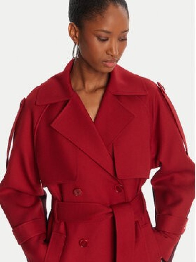 Patrizia Pepe Trencz 8O0188/A630-J4L3 Bordowy Regular Fit