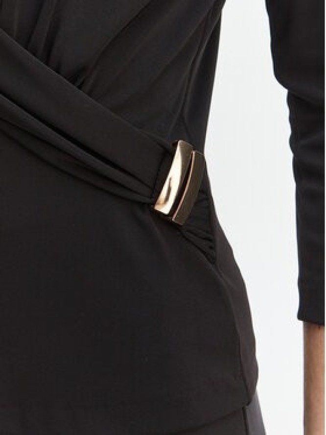 Rinascimento Bluzka CFC0127695003 Czarny Slim Fit