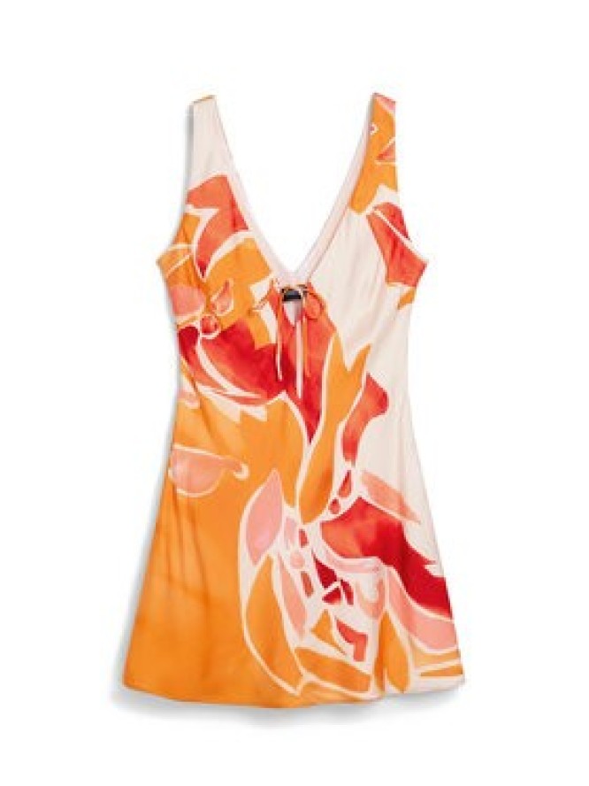 Desigual Sukienka letnia Delilah 26SWVW44 Pomarańczowy Regular Fit