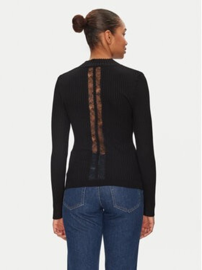 Morgan Sweter 251-MLACY Czarny Slim Fit