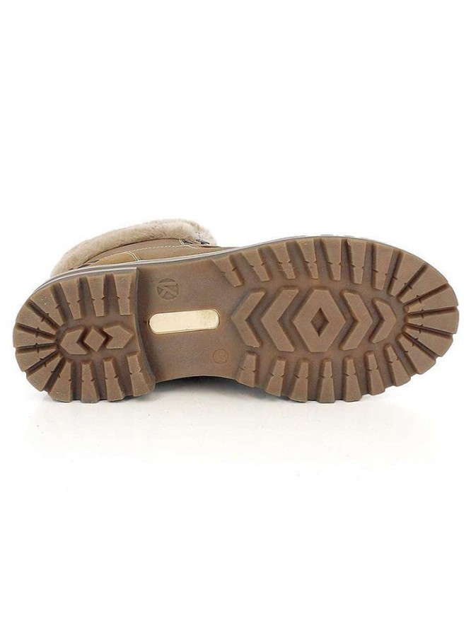 Kimberfeel Botki zimowe "Thea" w kolorze beżowym rozmiar: 36