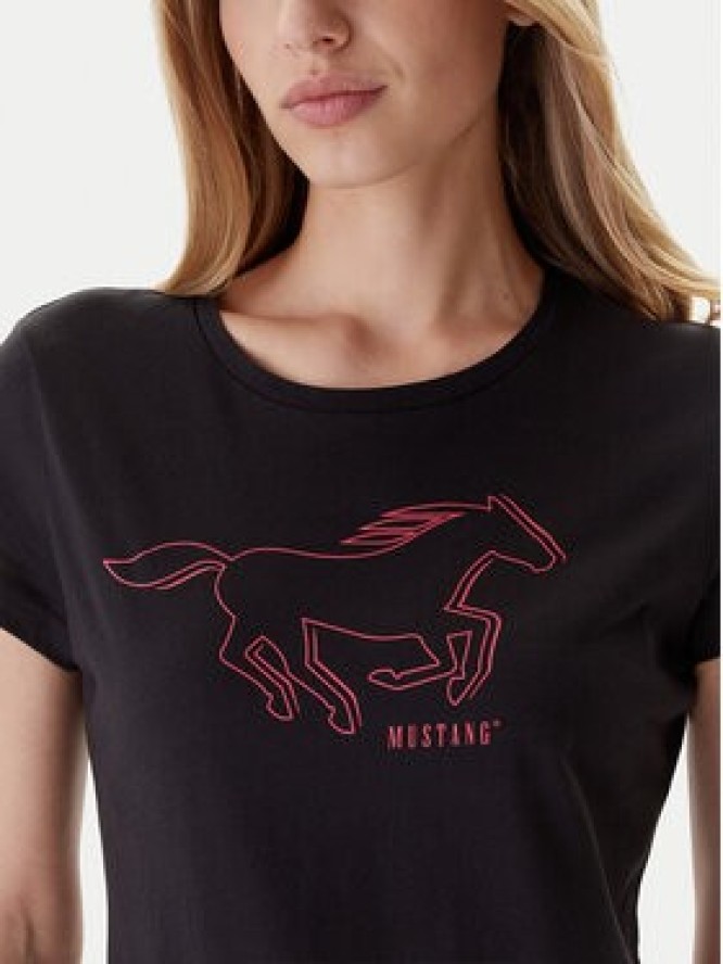 Mustang T-Shirt Loa 1016753 Czarny Slim Fit
