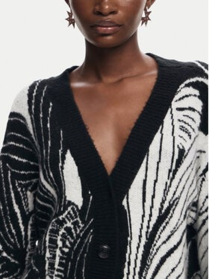 Desigual Kardigan Halifax 24WWJF26 Czarny Regular Fit