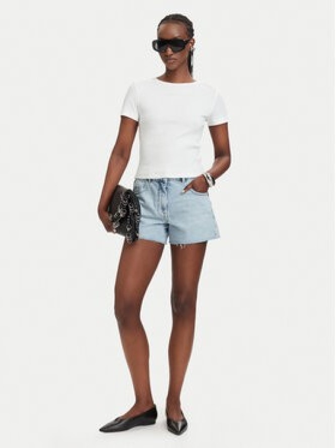 Patrizia Pepe T-Shirt 2M4522/J407-W146 Biały Slim Fit