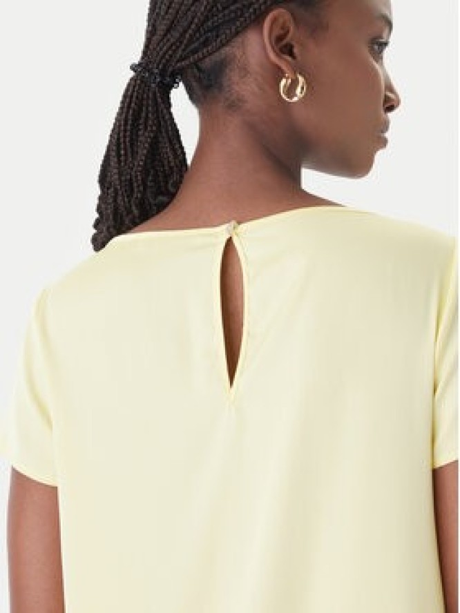 Rinascimento Bluzka CFC0127880003 Żółty Regular Fit