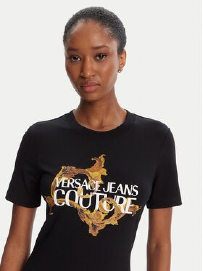 Versace Jeans Couture Sukienka codzienna 79HAOE06 CJ02E Czarny Regular Fit