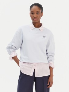 Tommy Hilfiger Bluza Script WW0WW49418 Błękitny Regular Fit