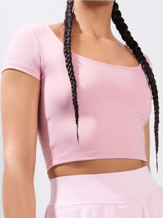 Crop top - różowy