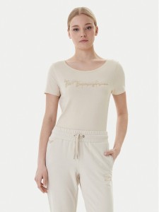 EA7 Emporio Armani T-Shirt 7W000978 AF10373 U1088 Beżowy Regular Fit