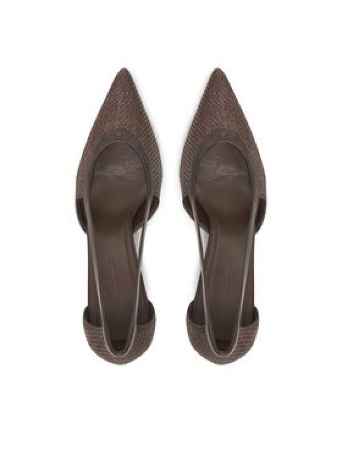 Max Mara Szpilki Strawpump 2514521312600 Brązowy