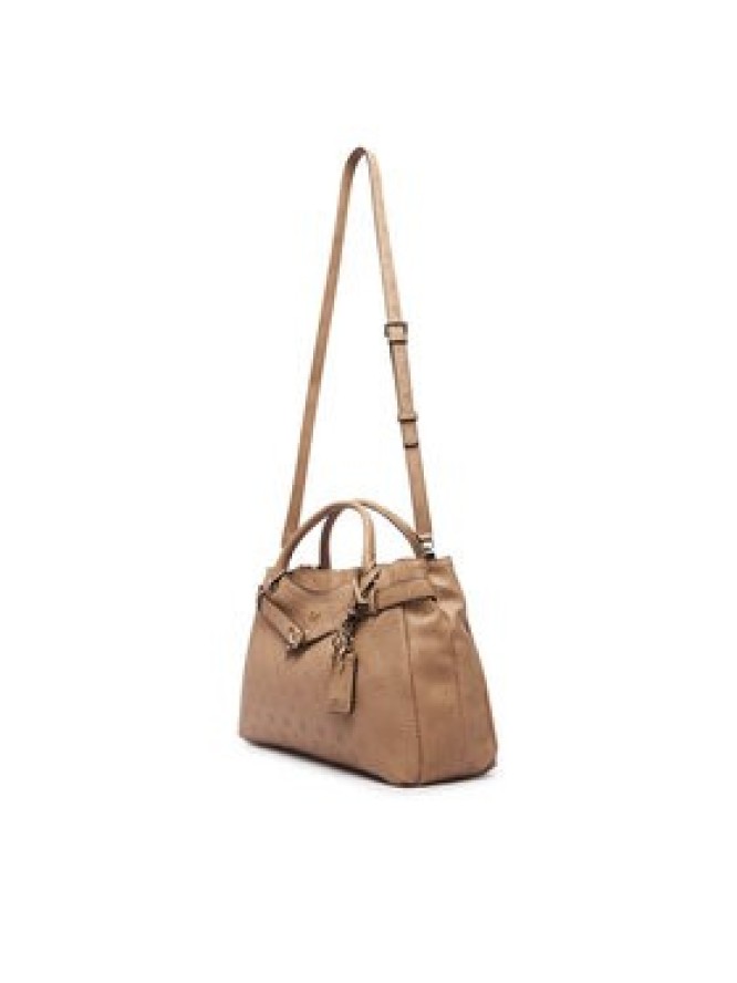 Guess Torebka Ella Logo HWPD97 46060 Beżowy ciemny